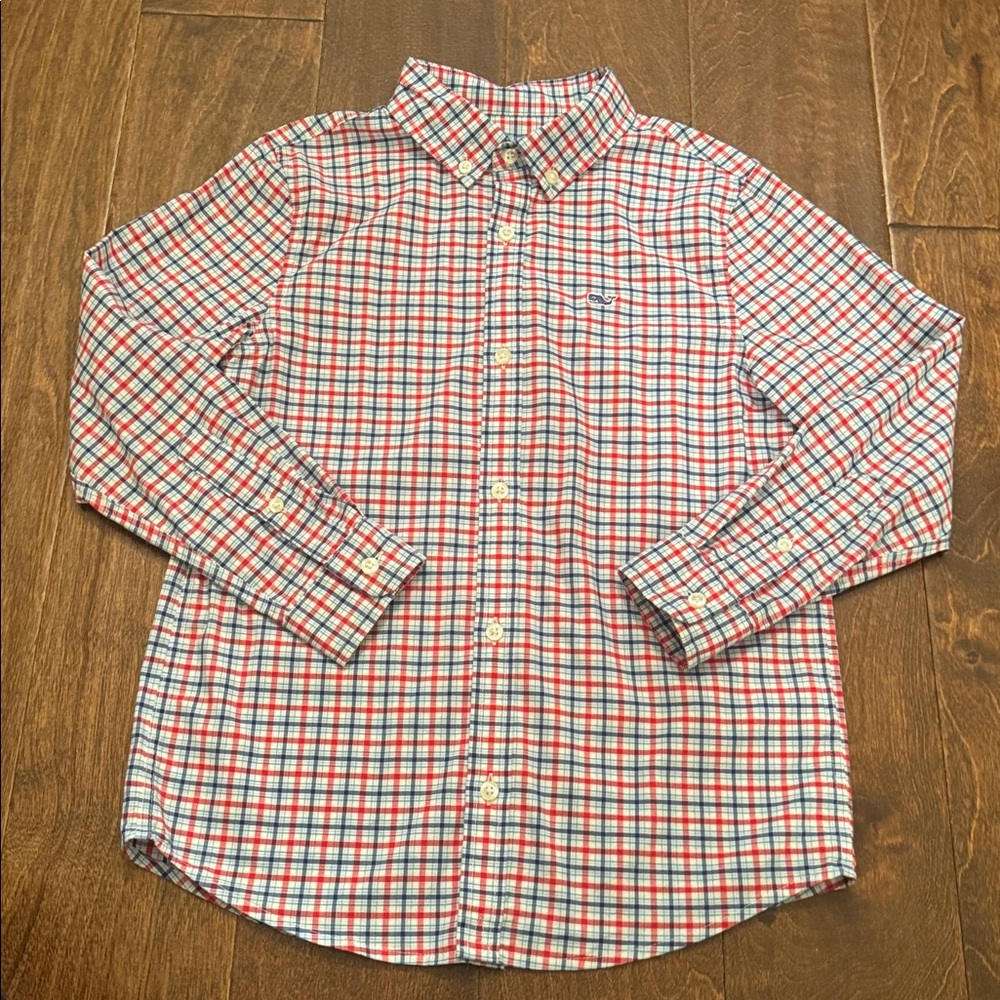 NWOT Vineyard Vines Boys' On-The-Go brrrº Check Shirt - 7 price firm